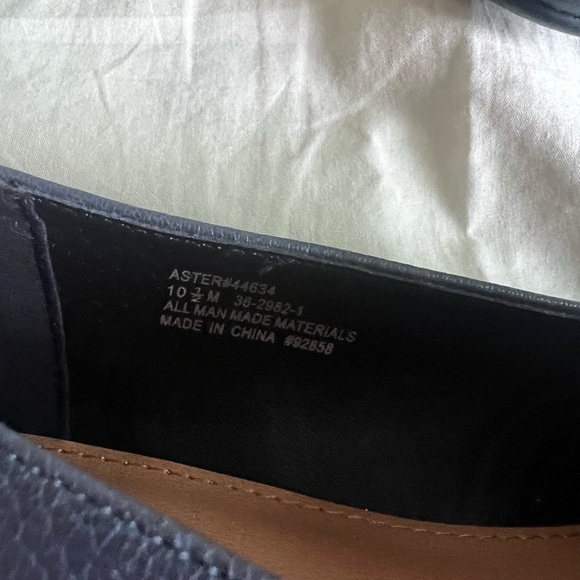 NWOB Comfort View Size 10.5 Aster Flat Slip On Navy Blue Shoes Tassels #1601 - Picture 4 of 7